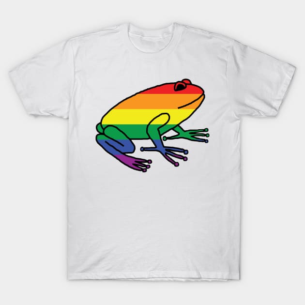 Pride Frog T-Shirt by ellenhenryart